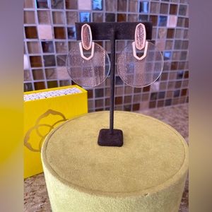 Kendra Scott rose gold glass earrings